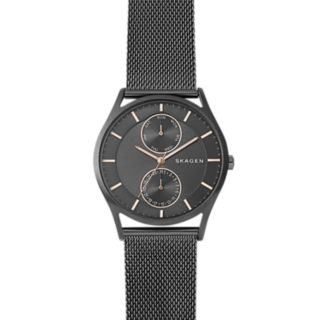 Holst Gray Steel-Mesh Multifunction Watch