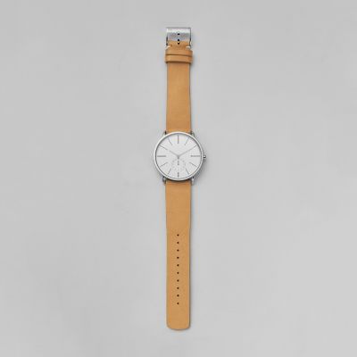 Skagen anita clearance tan leather watch