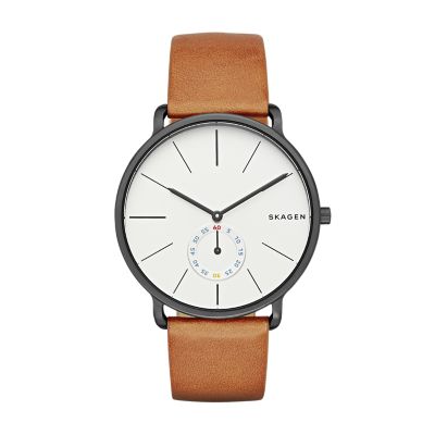 HAGEN ブラウンレザーウォッチ SKW6216 - Skagen