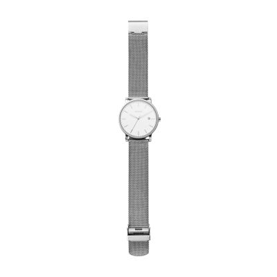 Skagen hagen steel hot sale mesh watch