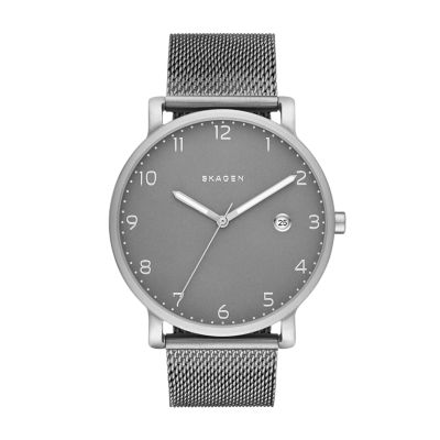 Skagen men's mesh on sale watch