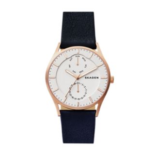 Holst Dark Blue Leather Multifunction Watch