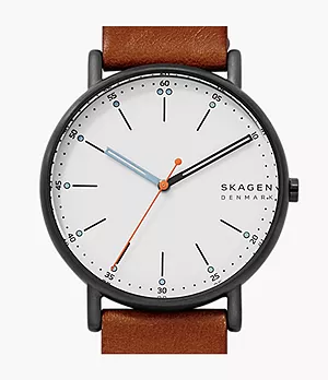 Signatur Medium Brown Leather Watch