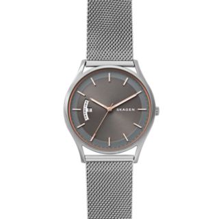 Holst Steel-Mesh Day Date Watch
