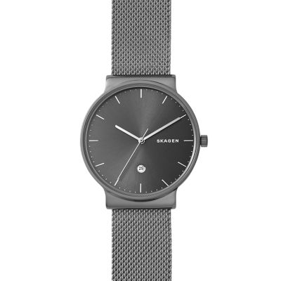 Ancher Titanium and Steel Mesh Watch