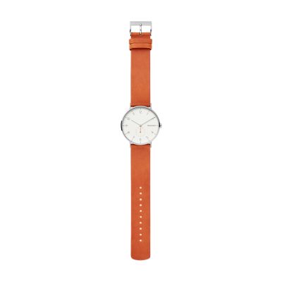 AAREN オレンジレザーウォッチ SKW6465 - Skagen