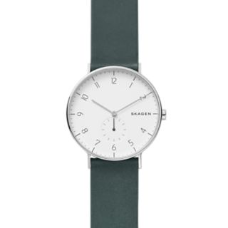 Aaren Green Leather Watch
