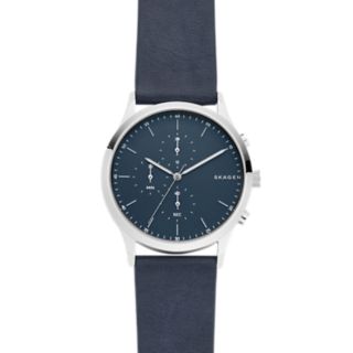 Jorn Blue Leather Chronograph