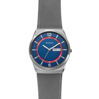 Melbye Gunmetal Steel-Mesh Watch