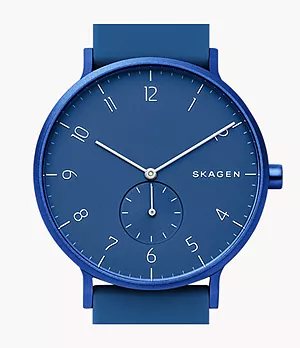 Aaren Kulor Marine Blue Silicone 41mm Watch