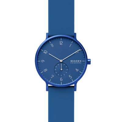 スカーゲン】AAREN KULOR 41mm ミッドナイトシリコンウォッチ - 腕時計