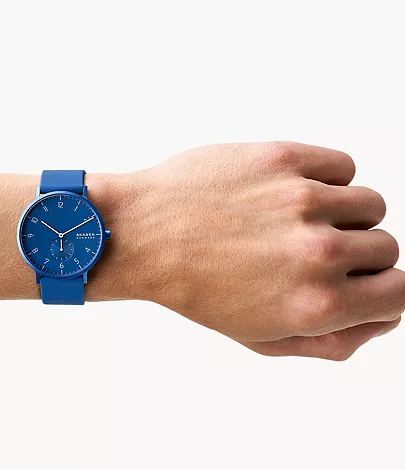 Aaren Kulor Marine Blue Silicone 41mm Watch SKW6508 - Skagen