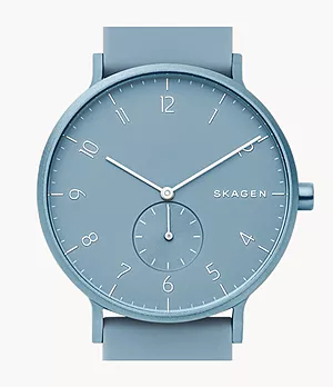 Aaren Kulor Sky Blue Silicone 41mm Watch