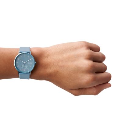 Aaren Kulor Sky Blue Silicone 41mm Watch SKW6509 - Skagen