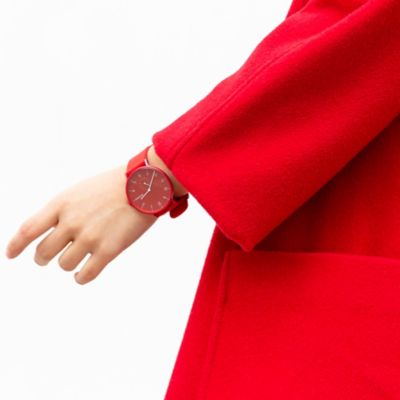 Aaren Kulor Poppy Red Silicone 41mm Watch SKW6512 Watch Station