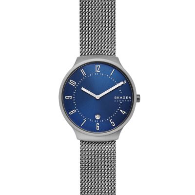 GRENEN SLIM ブラックスチールメッシュウォッチ SKW6461 - Skagen