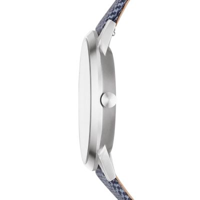 Kristoffer ブルー リサイクルウーブンウォッチ Skw6524 Skagen