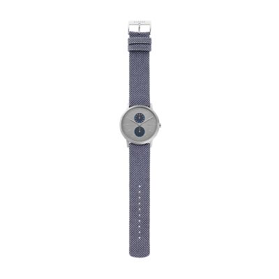 Kristoffer ブルー リサイクルウーブンウォッチ Skw6524 Skagen