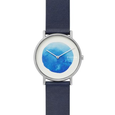 SIGNATUR SLIM チタン＆コニャックレザーウォッチ SKW6429 - Skagen