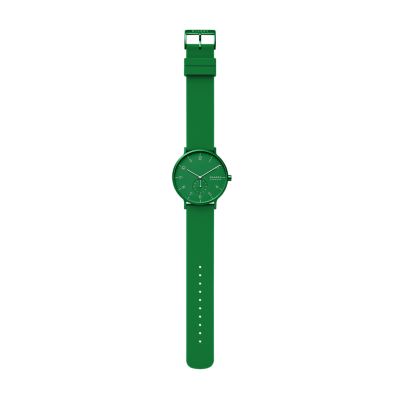 Aaren Kulor Forest Green Silicone 41mm Watch SKW6545 - Skagen