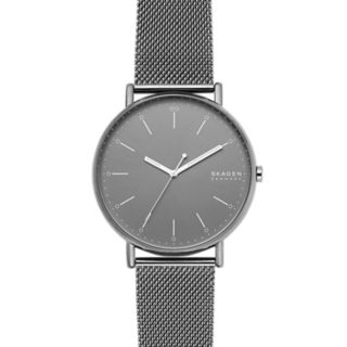 Signatur Gunmetal Steel-Mesh Watch