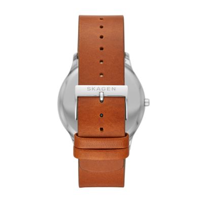 Skagen leather best sale