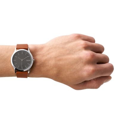 JORN ミディアムブラウン レザーウォッチ SKW6552 - Skagen