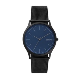 Jorn Black Steel-Mesh Watch