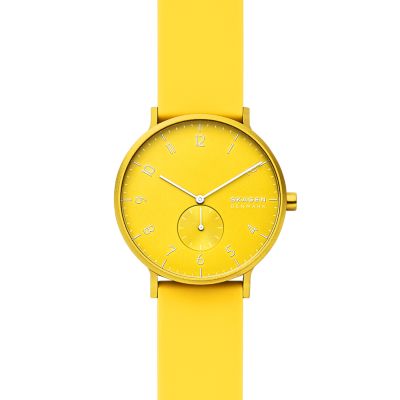 SKAGEN AAREN KULOR NEON 41MM シリコンウォッチ - 腕時計