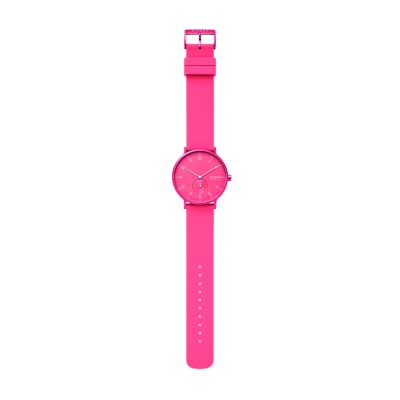 Aaren Kulor Neon Pink Silicone 41mm Watch SKW6559 - Skagen