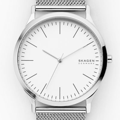 skagen black mesh watch