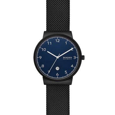 Skagen men's hot sale mesh watch