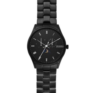 Holst Moonphase Multifunction Black Stainless Steel Watch
