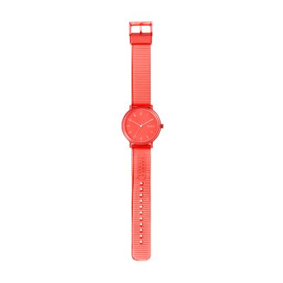 AAREN TRANSPARENT 三針 コーラル 41mmウォッチ SKW6603 - Skagen