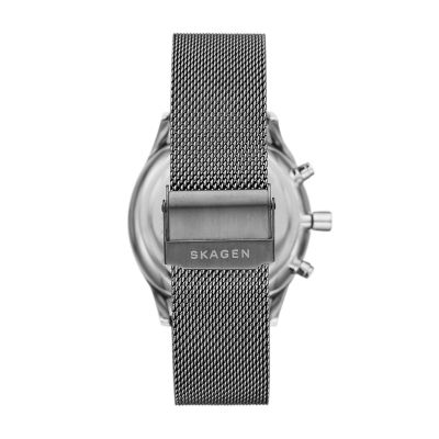 Holst Chronograph Charcoal Steel Mesh Watch SKW6608 - Skagen