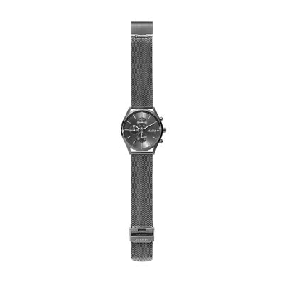 Watch Station Steel SKW6608 Watch Mesh Holst - Charcoal - Chronograph