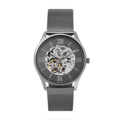 Holst Automatic Charcoal Steel Mesh Watch