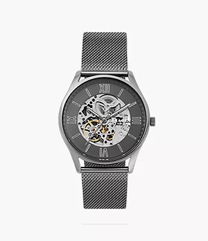 Holst Automatic Charcoal Steel Mesh Watch