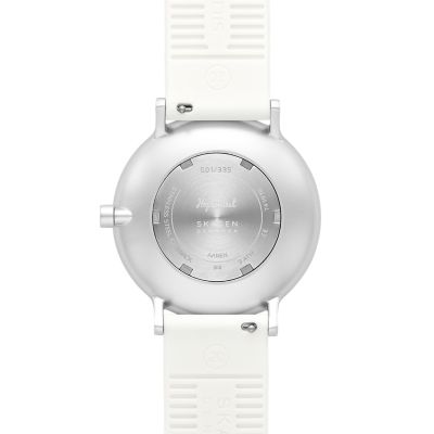 Hoptimist x Skagen AAREN 三針 プリント ホワイトシリコン 41mm