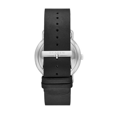 HORIZONT マルチファンクション ブラックレザーウォッチ SKW6640 - Skagen