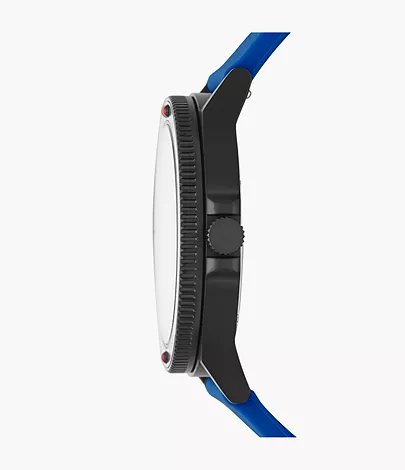 Fisk Three-Hand Blue Silicone Watch SKW6669 - Skagen