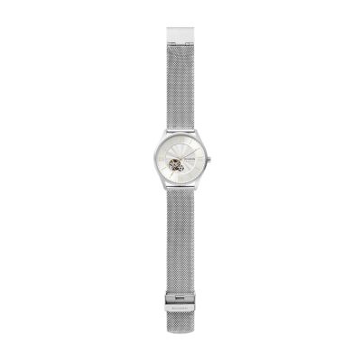 Holst Automatic Silver-Tone Steel Mesh Watch SKW6711 - Skagen