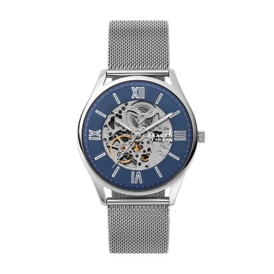 Holst Automatic Silver-Tone Steel Mesh Watch