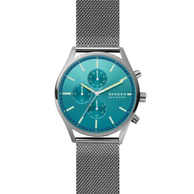 HOLST クロノグラフ ガンメタルスチールメッシュウォッチ SKW6734 - Skagen