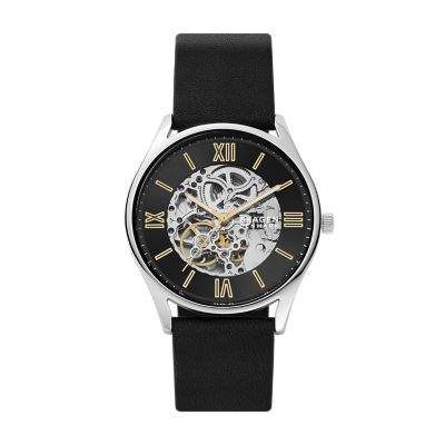 Holst Automatic Midnight Leather Skagen Watch LiteHide™ SKW6710 