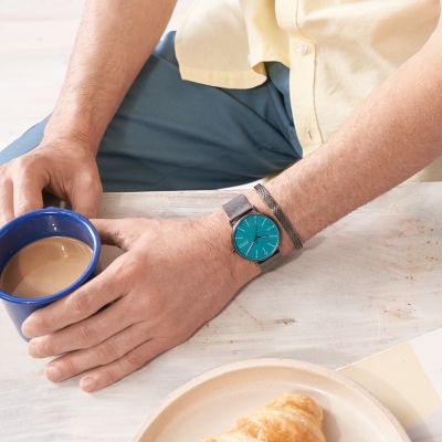 Coffee discount mesh watch