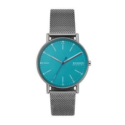 Signatur Three-Hand Midnight Steel Mesh Watch SKW6579 - Skagen