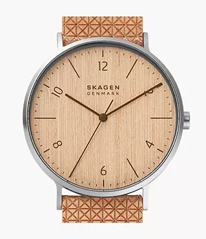Aaren Naturals Three-hand Wood Veneer Strap Limited Edition Watch