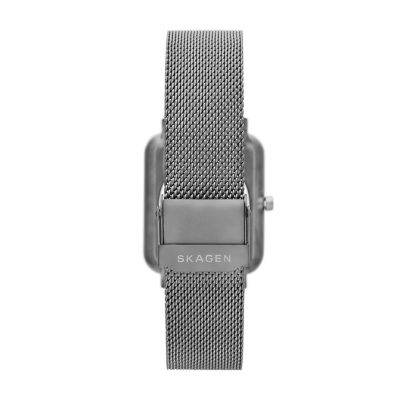 Ryle Solar-Powered Charcoal Stainless Steel Mesh Watch SKW6757 