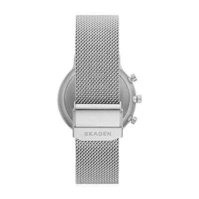Ancher Chronograph Silver-Tone Stainless Steel Mesh Watch SKW6764 - Skagen